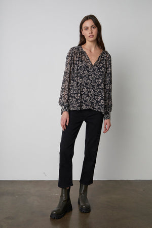 MILEY PRINTED BOHO BLOUSE - Velvet Staging 2.0