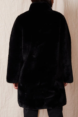 MINA LUX FAUX FUR REVERSIBLE COAT - Velvet Staging 2.0