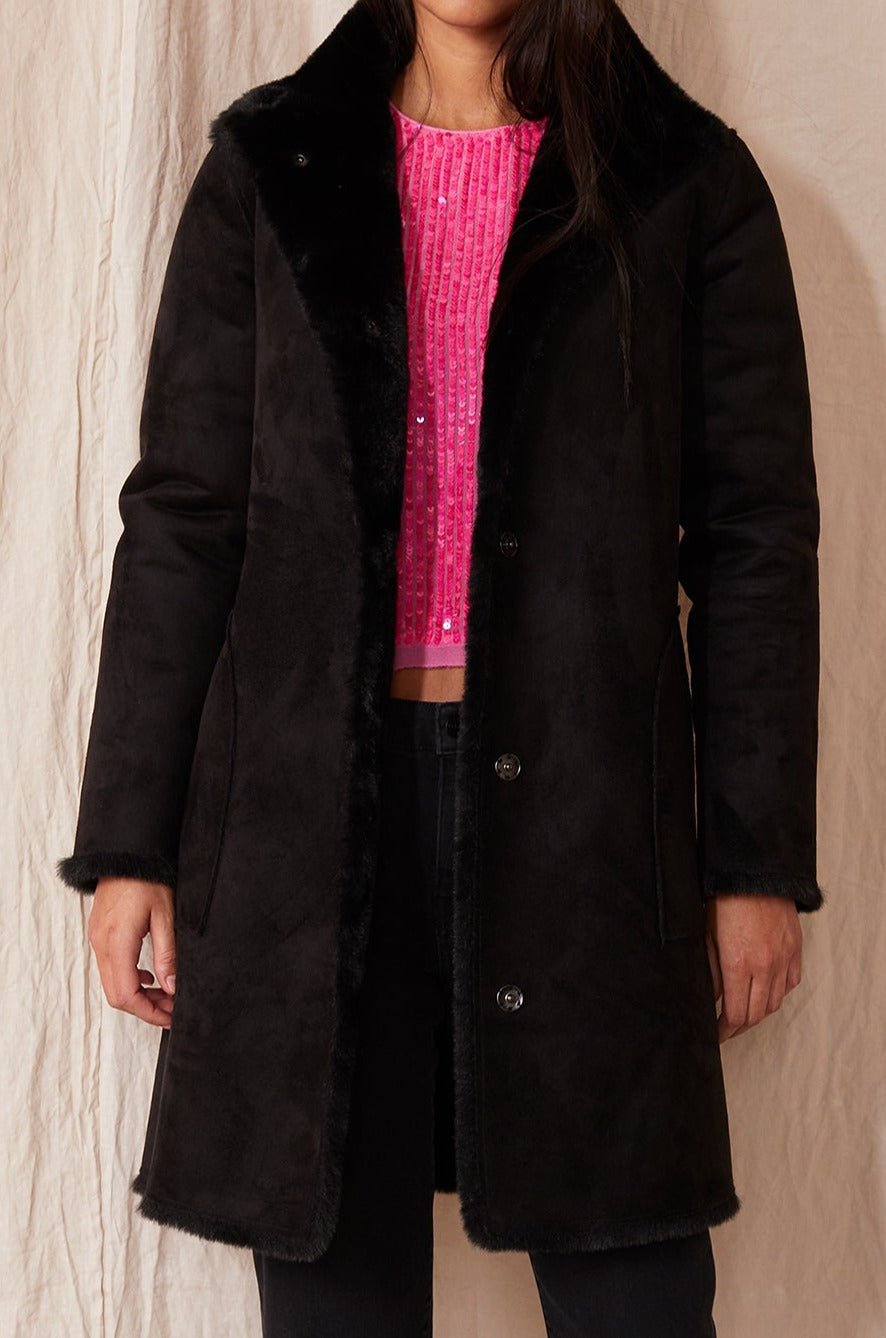 MINA LUX FAUX FUR REVERSIBLE COAT - Velvet Staging 2.0-26916258709700