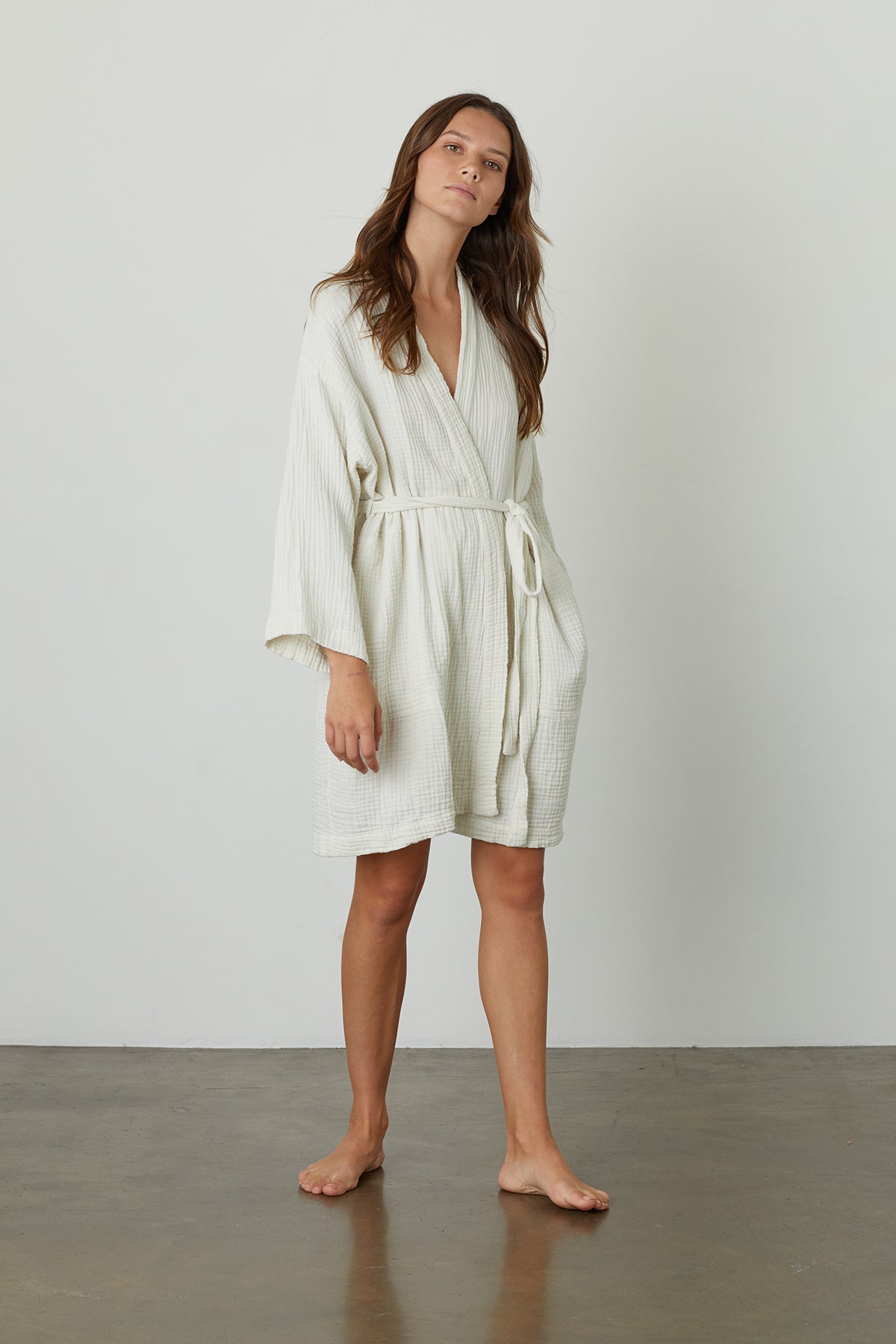 MINI COTTON GAUZE ROBE - Velvet Staging 2.0-26916263887044