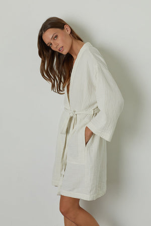 MINI COTTON GAUZE ROBE - Velvet Staging 2.0