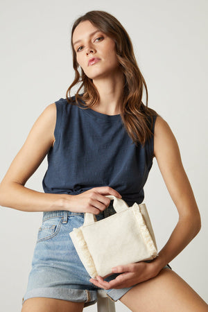 MINI LAUNCH CANVAS TOTE - Velvet Staging 2.0