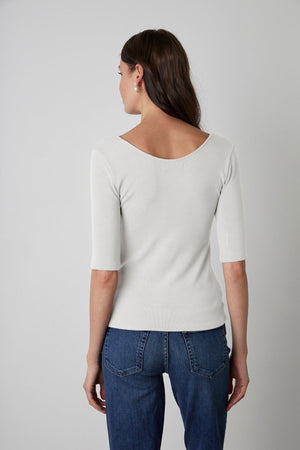 MIRANDA SCOOP NECK TOP - Velvet Staging 2.0