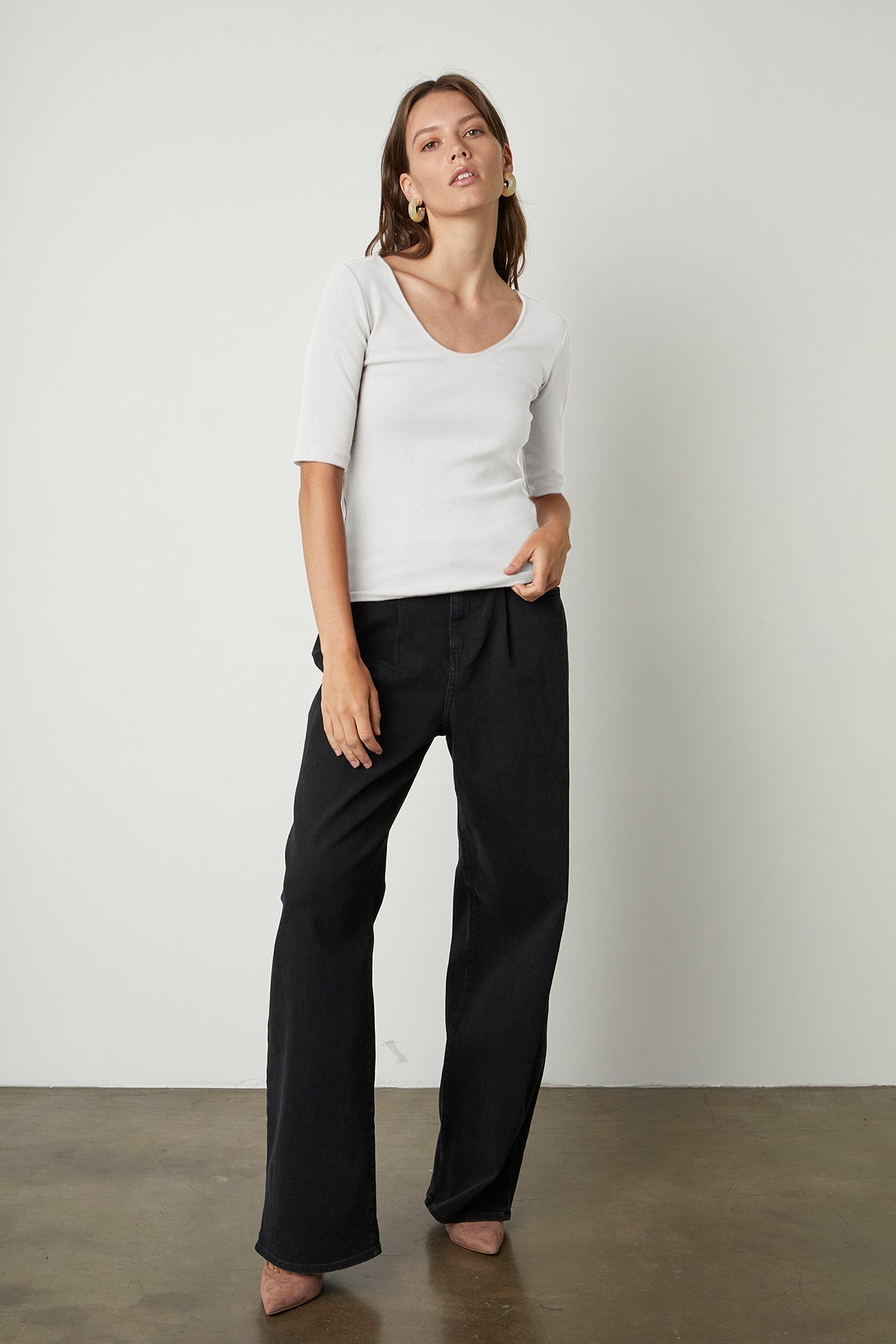 MIRANDA SCOOP NECK TOP - Velvet Staging 2.0