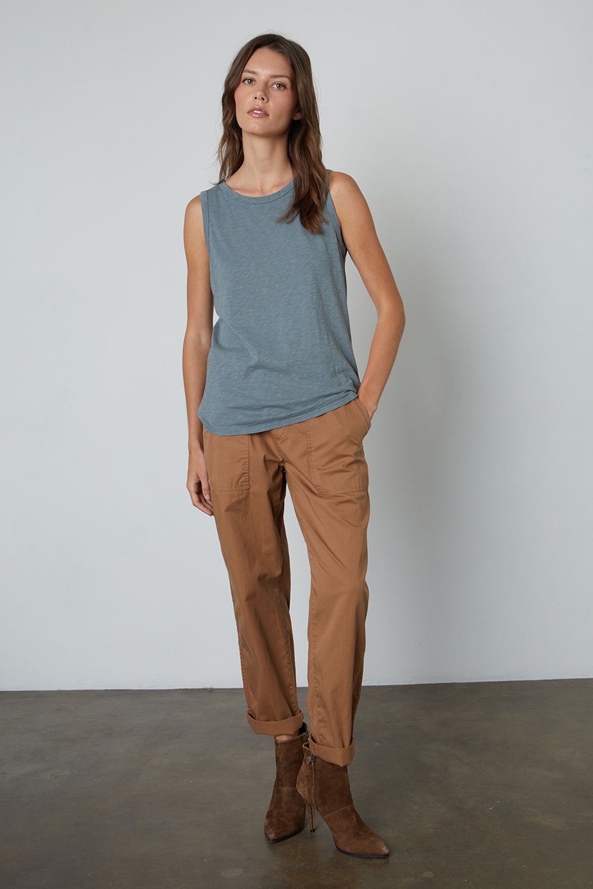 MISTY COTTON TWILL PANT - Velvet Staging 2.0-26916262281412