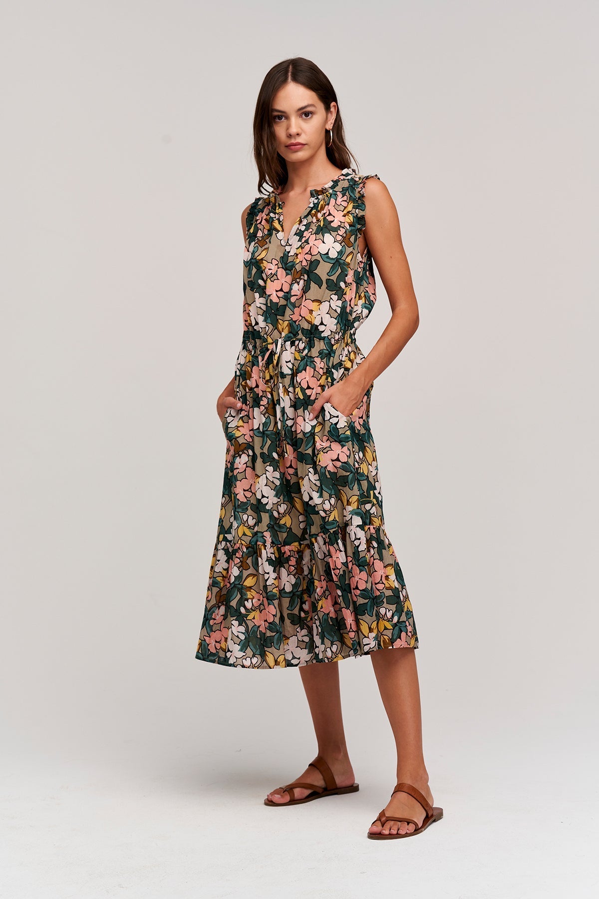 MORGAN PRINTED MIDI DRESS - Velvet Staging 2.0-26916266442948