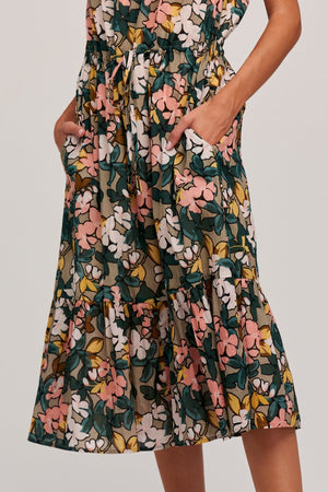 MORGAN PRINTED MIDI DRESS - Velvet Staging 2.0