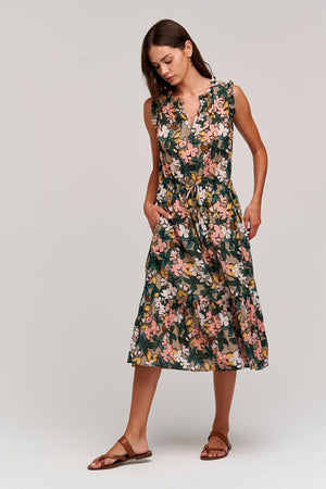 MORGAN PRINTED MIDI DRESS - Velvet Staging 2.0