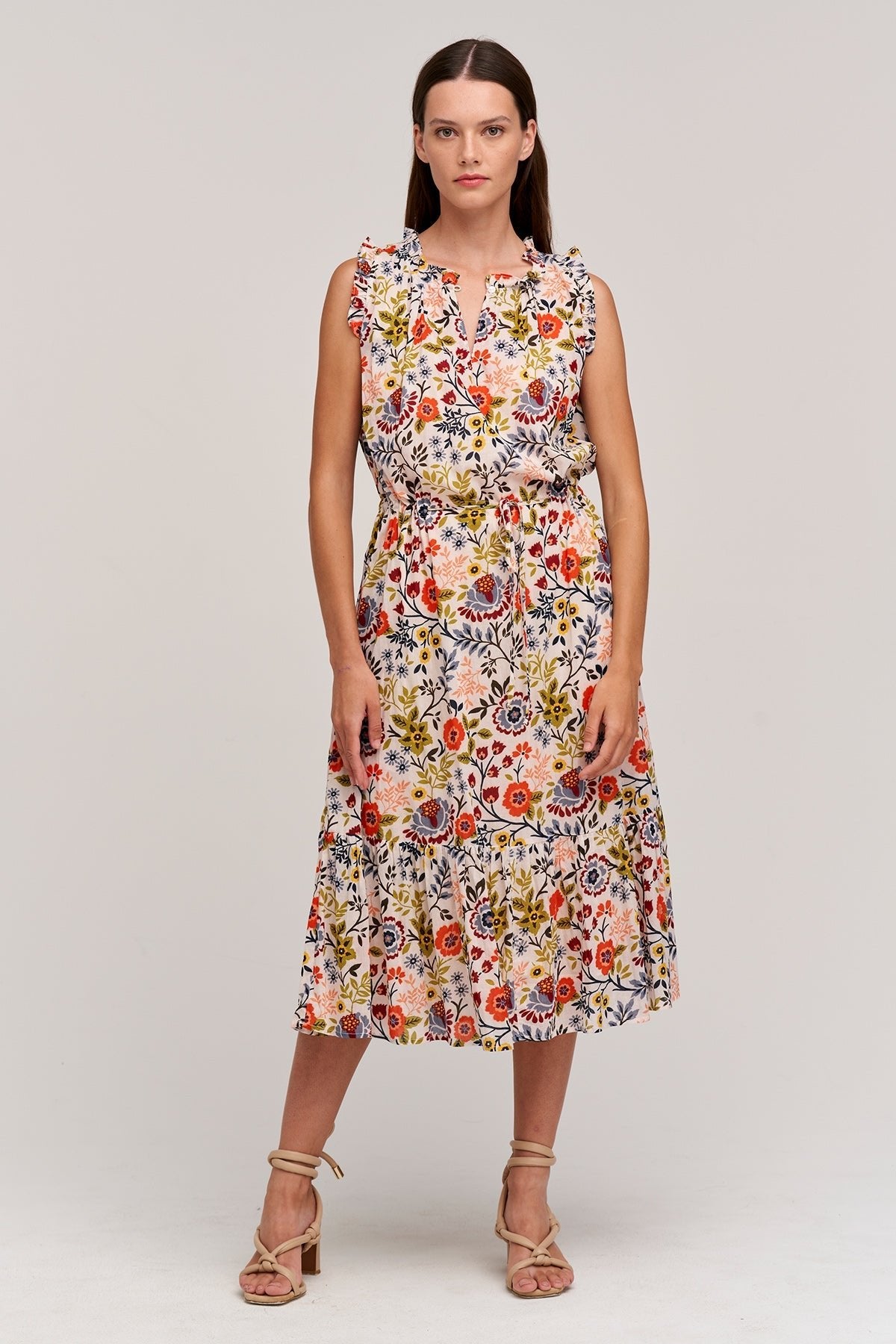MORGAN PRINTED MIDI DRESS - Velvet Staging 2.0