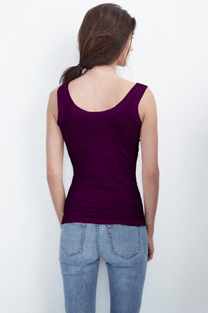 MOSSY GAUZY WHISPER FITTED TANK - Velvet Staging 2.0