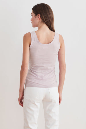 MOSSY GAUZY WHISPER FITTED TANK - Velvet Staging 2.0