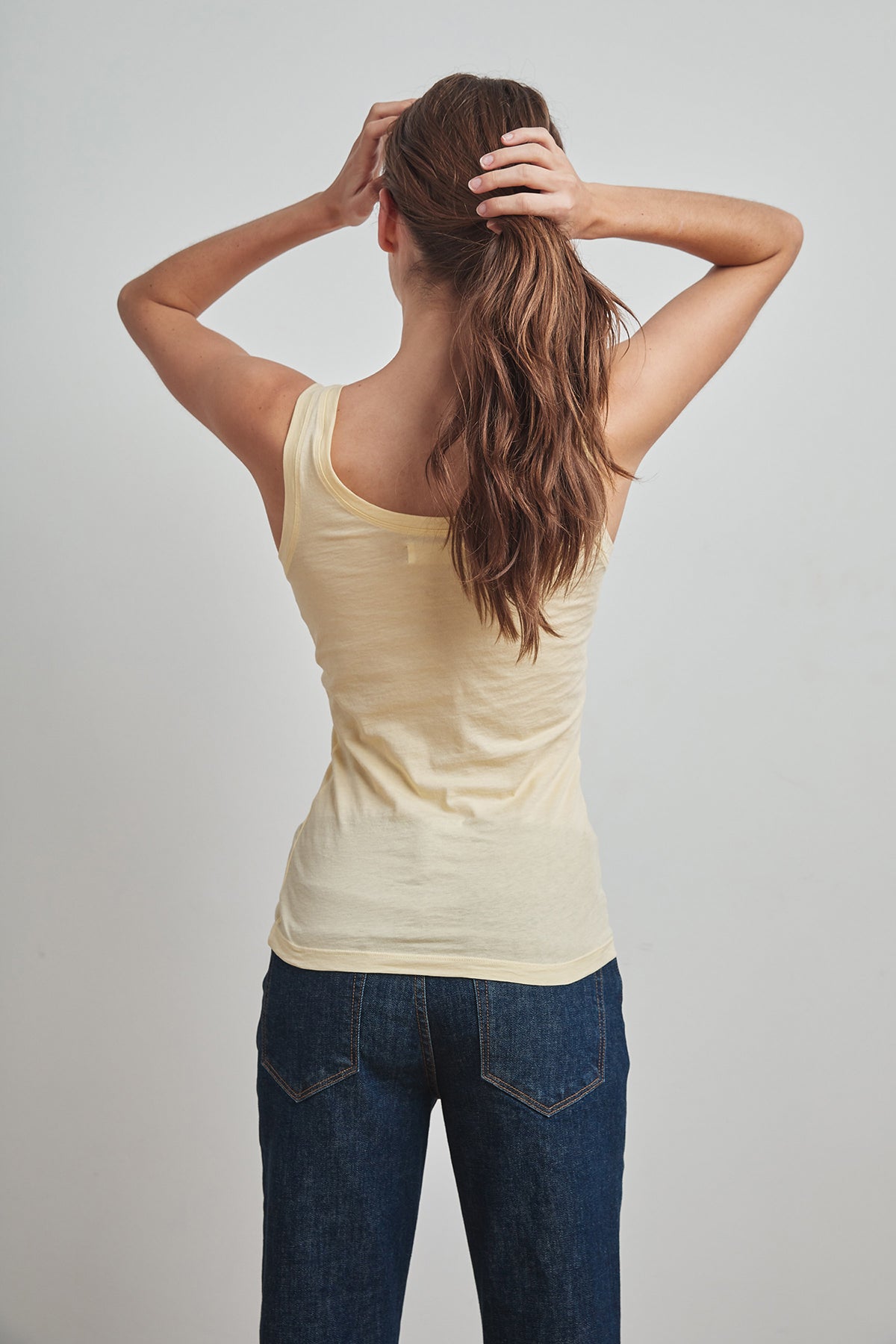 MOSSY GAUZY WHISPER FITTED TANK - Velvet Staging 2.0