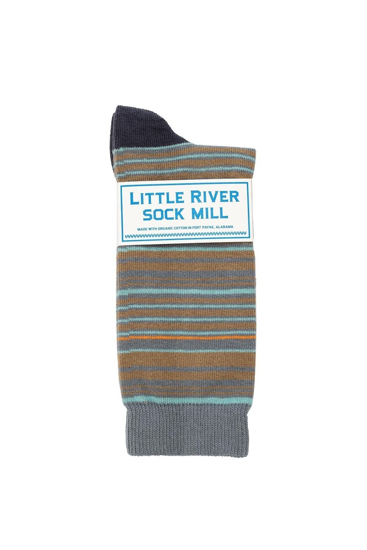 MULTI STRIPE CREW SOCK BY LITTLE RIVER SOCK MILL Little River-26916271128772