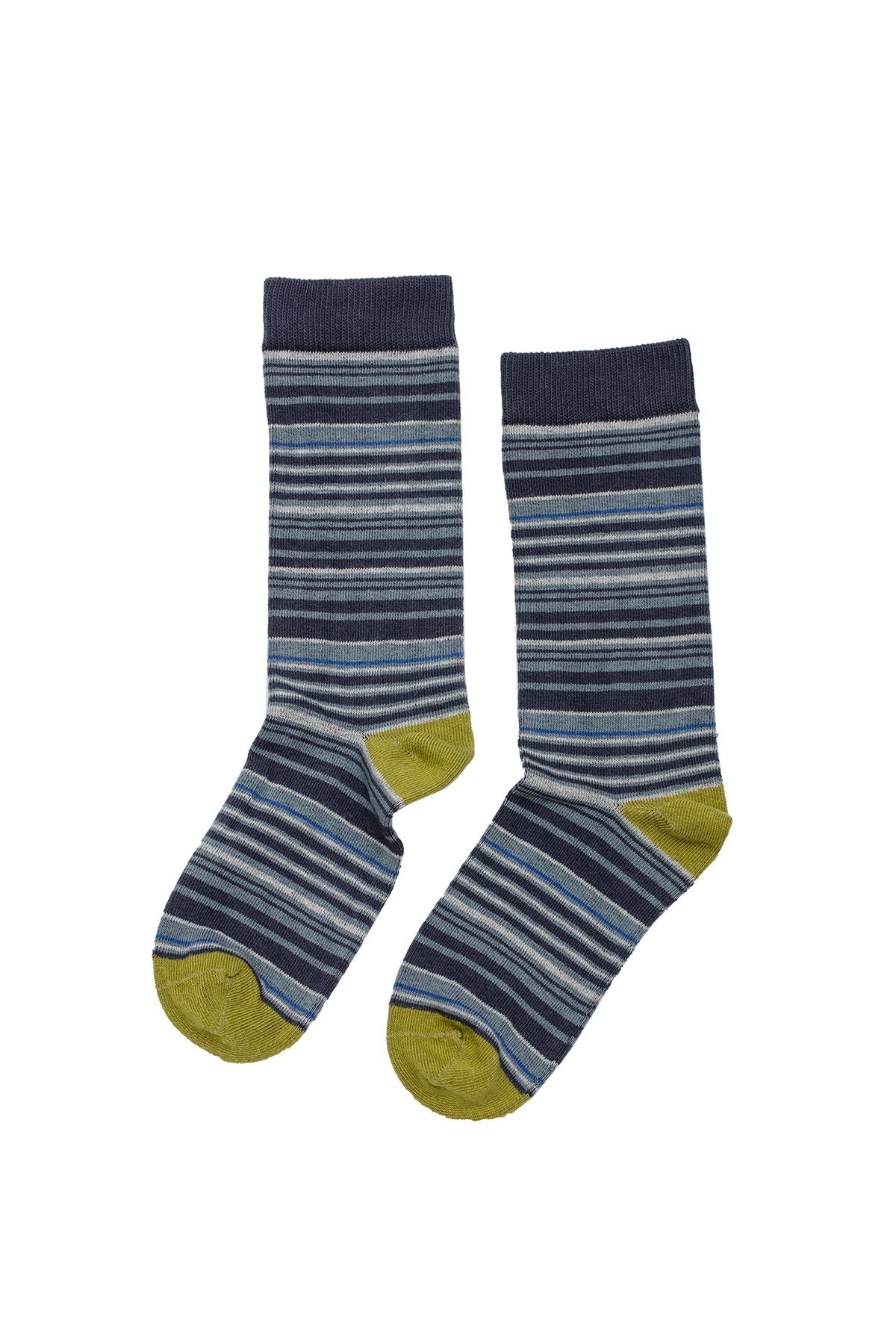 MULTI STRIPE CREW SOCK BY LITTLE RIVER SOCK MILL Little River