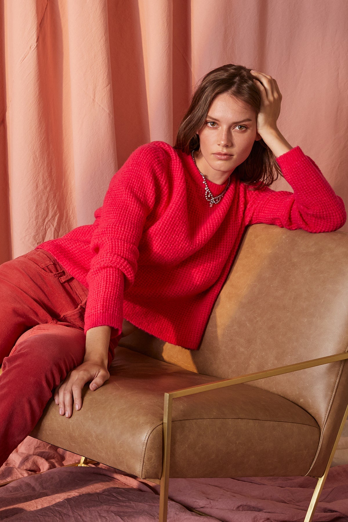 NADIE HONEYCOMB SWEATER - Velvet Staging 2.0