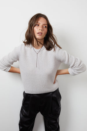 NADIE HONEYCOMB SWEATER - Velvet Staging 2.0
