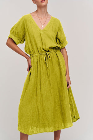 NANETTE LINEN MIDI DRESS - Velvet Staging 2.0