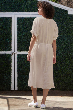 NANETTE LINEN MIDI DRESS - Velvet Staging 2.0