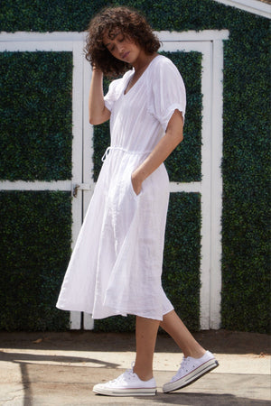 NANETTE LINEN MIDI DRESS - Velvet Staging 2.0