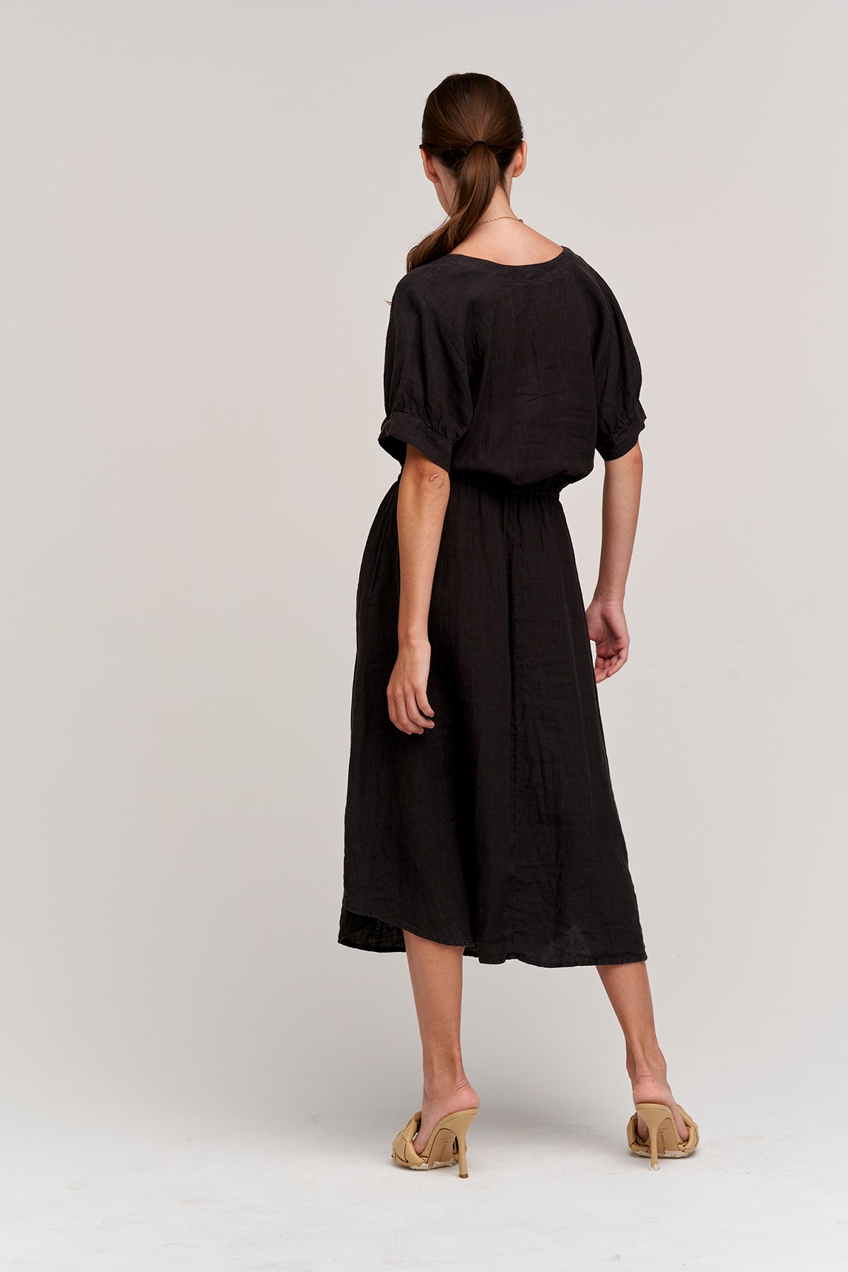 NANETTE LINEN MIDI DRESS - Velvet Staging 2.0