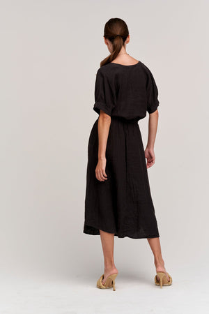 NANETTE LINEN MIDI DRESS - Velvet Staging 2.0