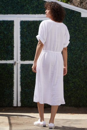 NANETTE LINEN MIDI DRESS - Velvet Staging 2.0