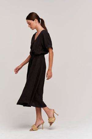 NANETTE LINEN MIDI DRESS - Velvet Staging 2.0