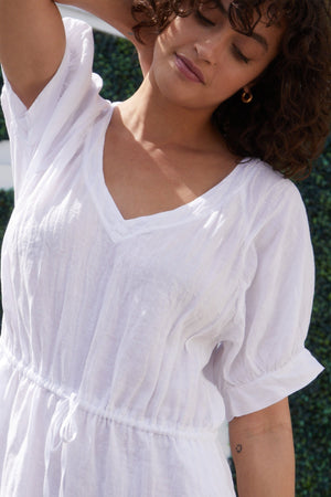 NANETTE LINEN MIDI DRESS - Velvet Staging 2.0