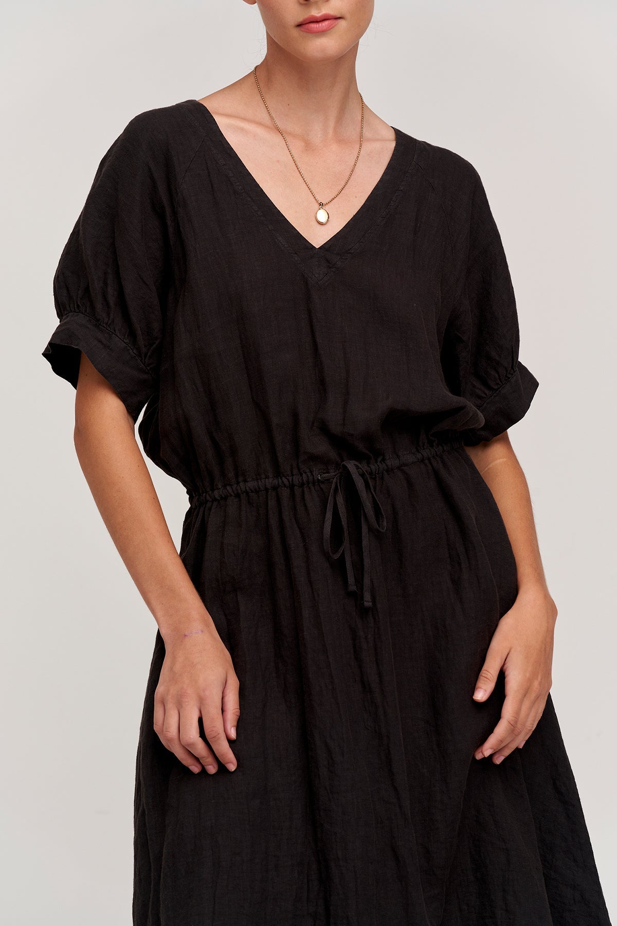 NANETTE LINEN MIDI DRESS - Velvet Staging 2.0