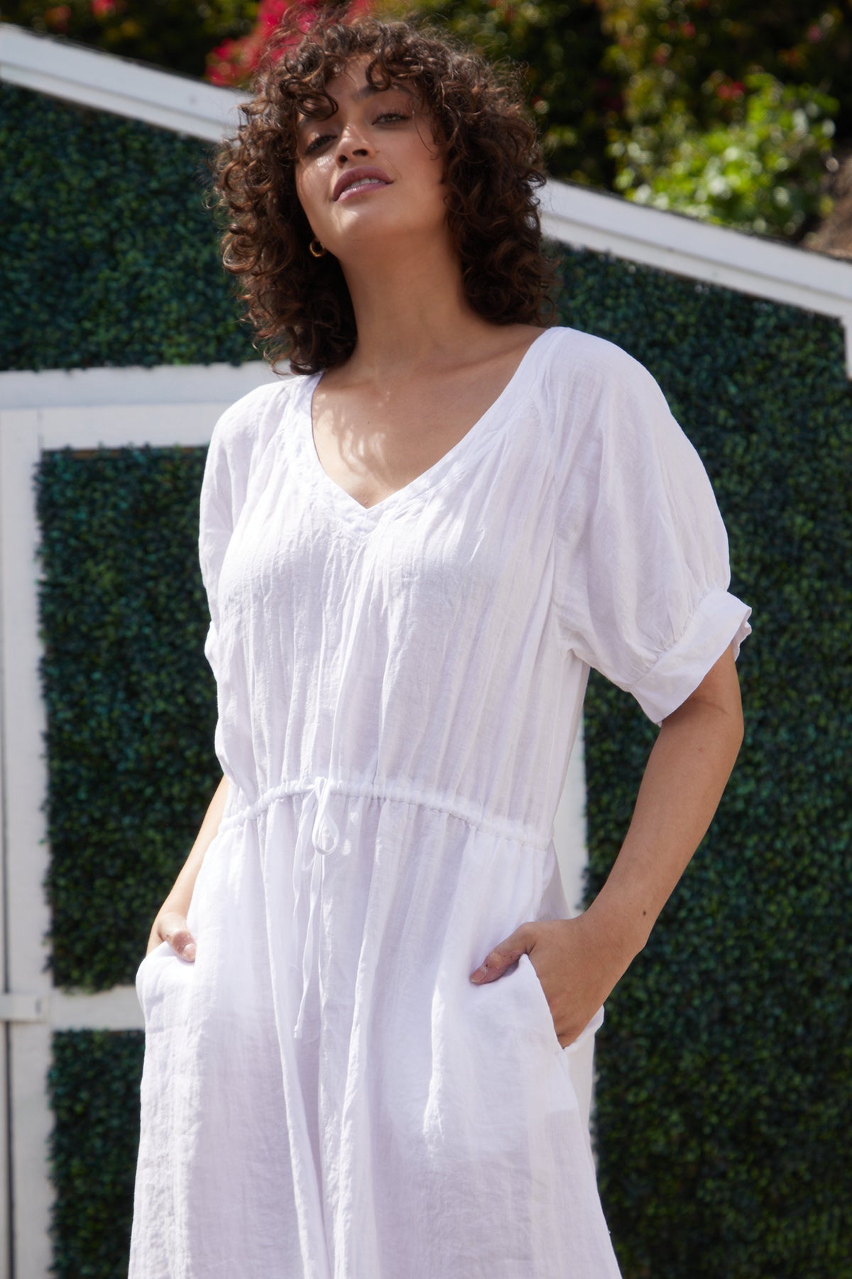 NANETTE LINEN MIDI DRESS - Velvet Staging 2.0