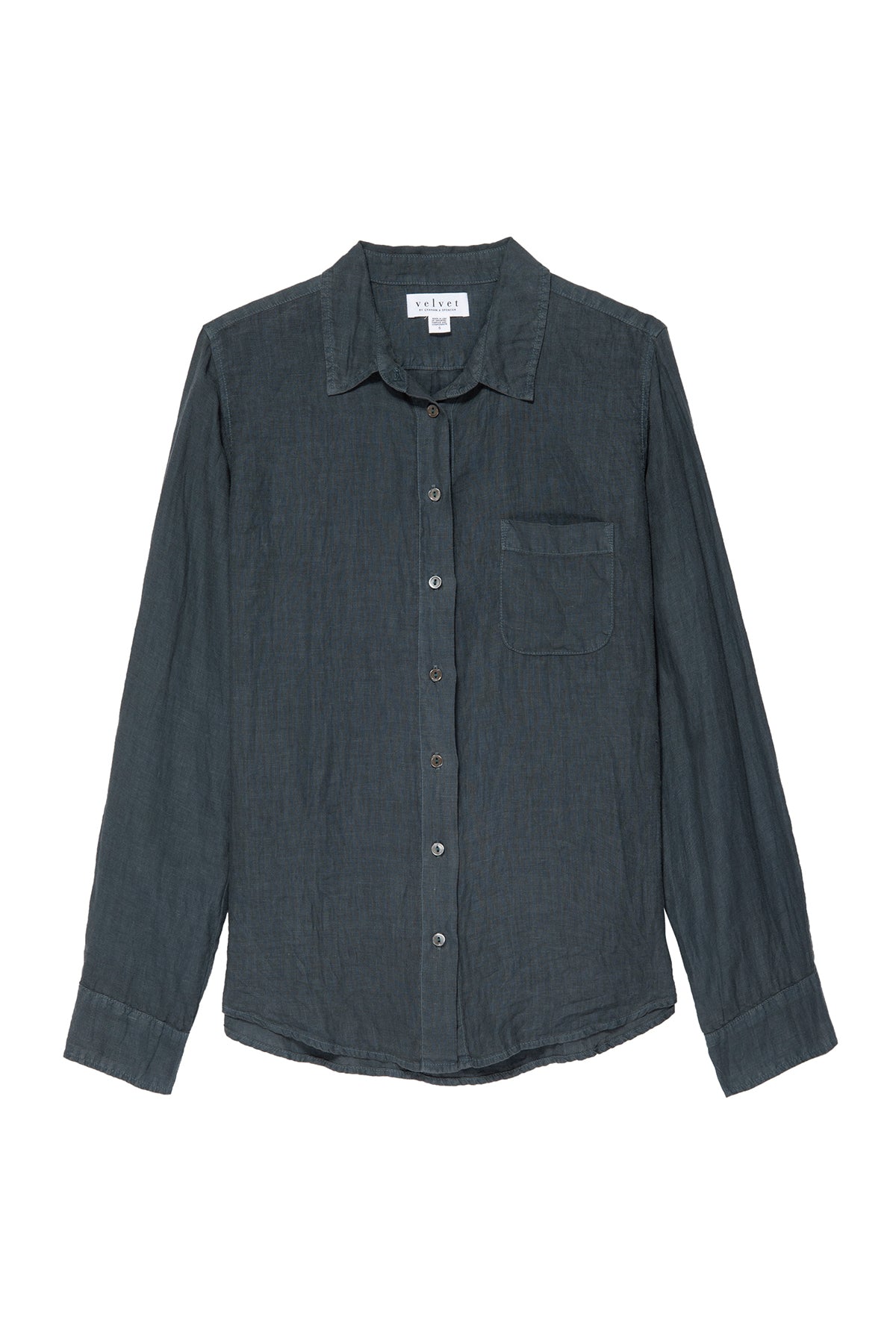 NATALIA LINEN BUTTON-UP SHIRT - Velvet Staging 2.0