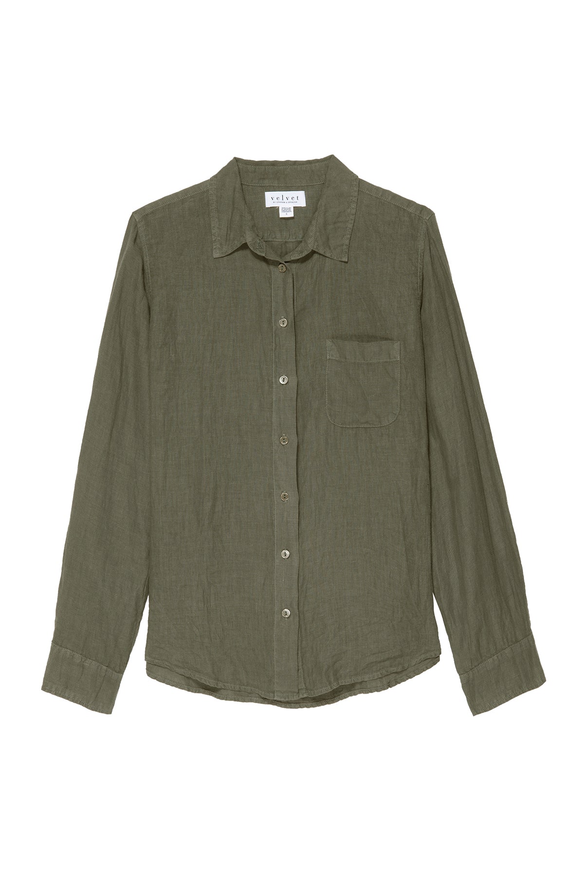 NATALIA LINEN BUTTON-UP SHIRT - Velvet Staging 2.0
