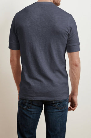 NATHON SLUB KNIT HENLEY - Velvet Staging 2.0