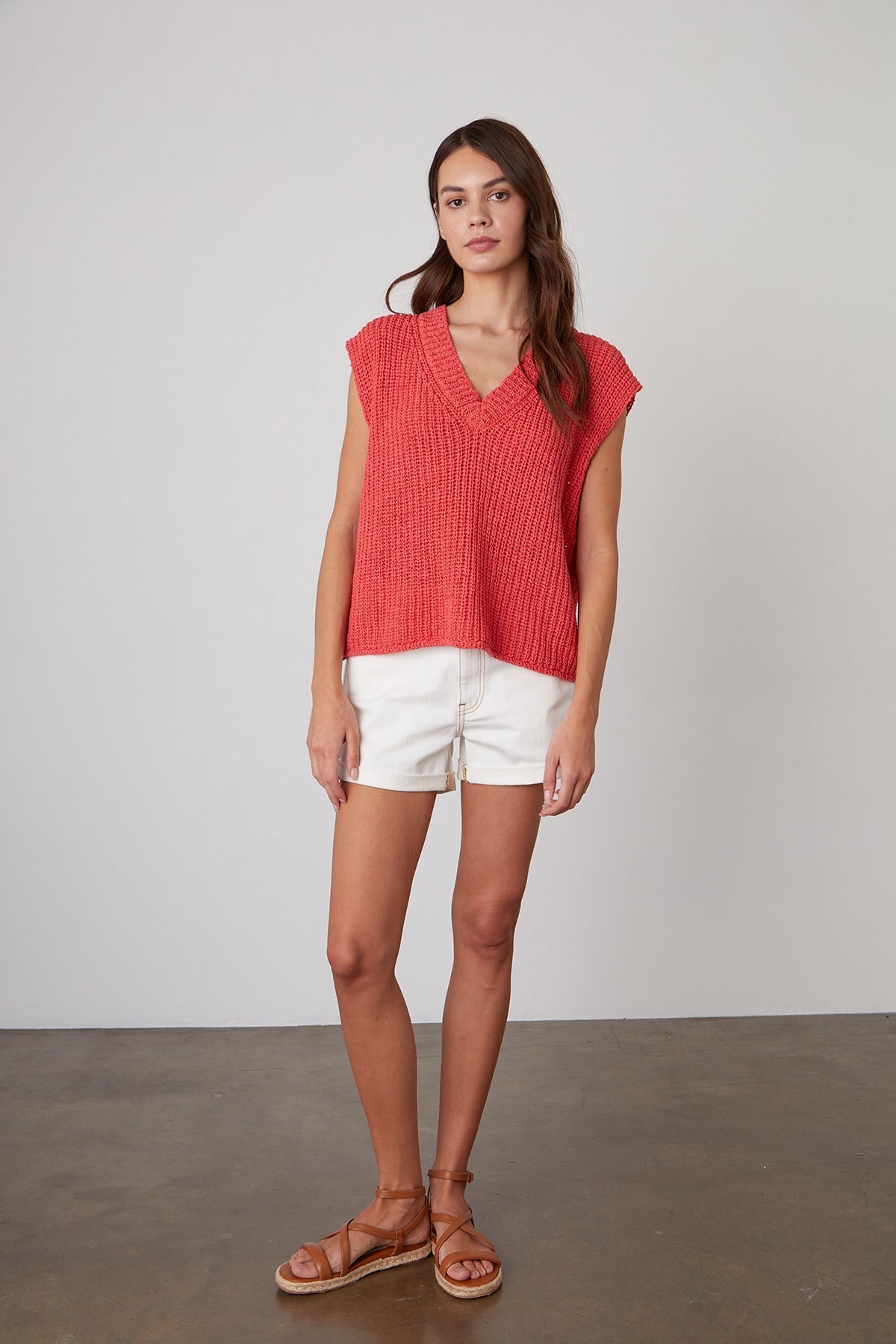 NAYA V-NECK SWEATER VEST - Velvet Staging 2.0