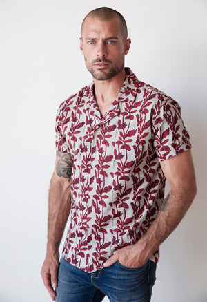 NEILL PRINTED BUTTON-UP SHIRT - Velvet Staging 2.0