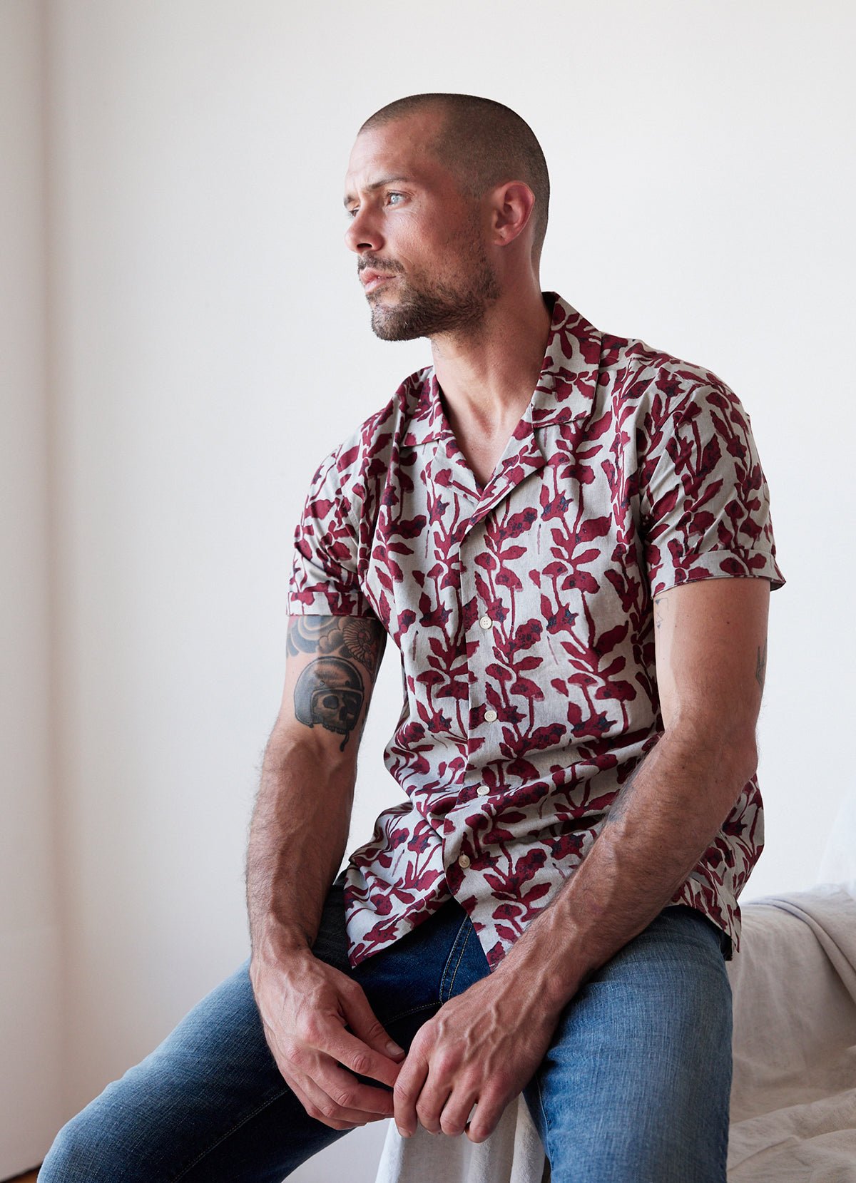 NEILL PRINTED BUTTON-UP SHIRT - Velvet Staging 2.0-26916273881284