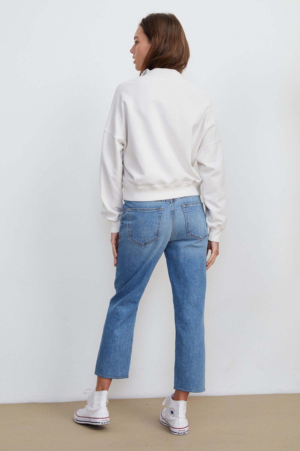 NILLY MOCK NECK ZIP SWEATSHIRT - Velvet Staging 2.0-26916277715140