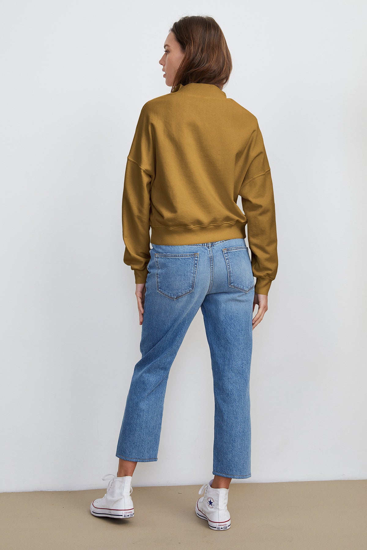 NILLY MOCK NECK ZIP SWEATSHIRT - Velvet Staging 2.0-26916277551300