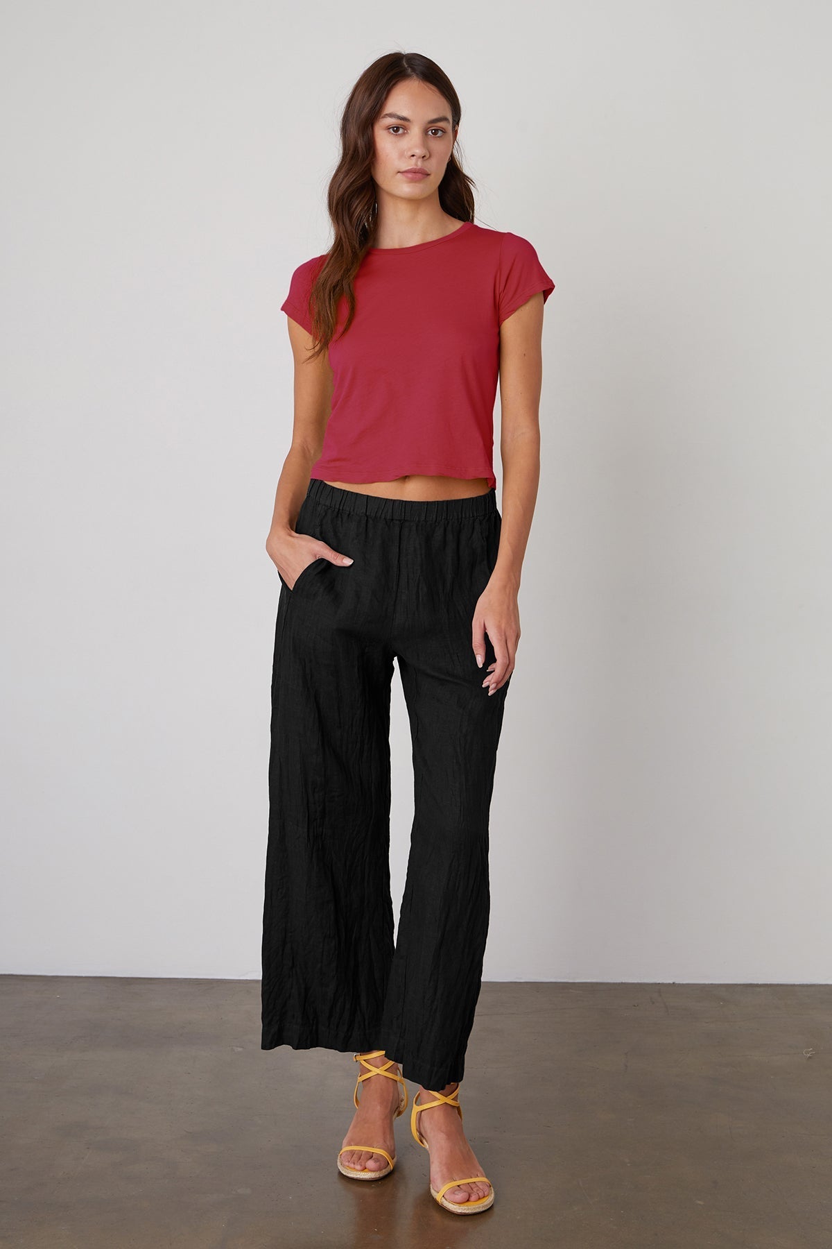 NINA CROPPED CREW NECK TEE - Velvet Staging 2.0-26916282269892
