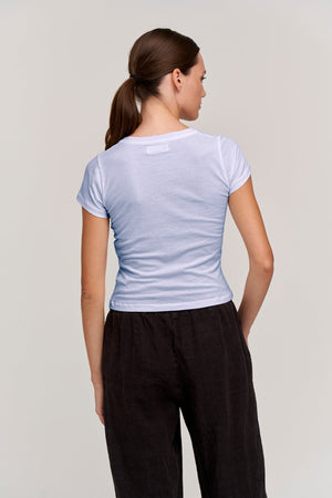 NINA CROPPED CREW NECK TEE - Velvet Staging 2.0