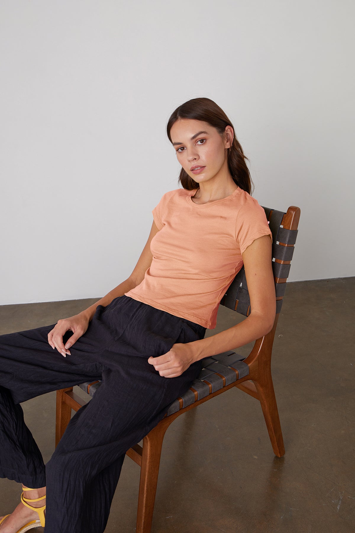 NINA CROPPED CREW NECK TEE - Velvet Staging 2.0