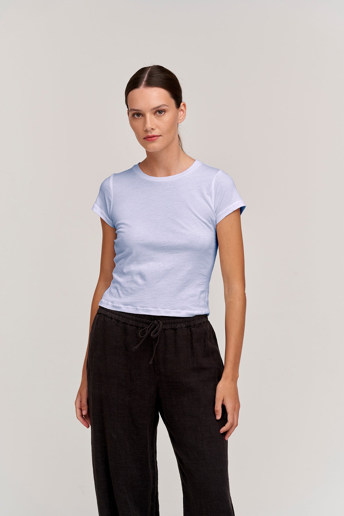 NINA CROPPED CREW NECK TEE - Velvet Staging 2.0