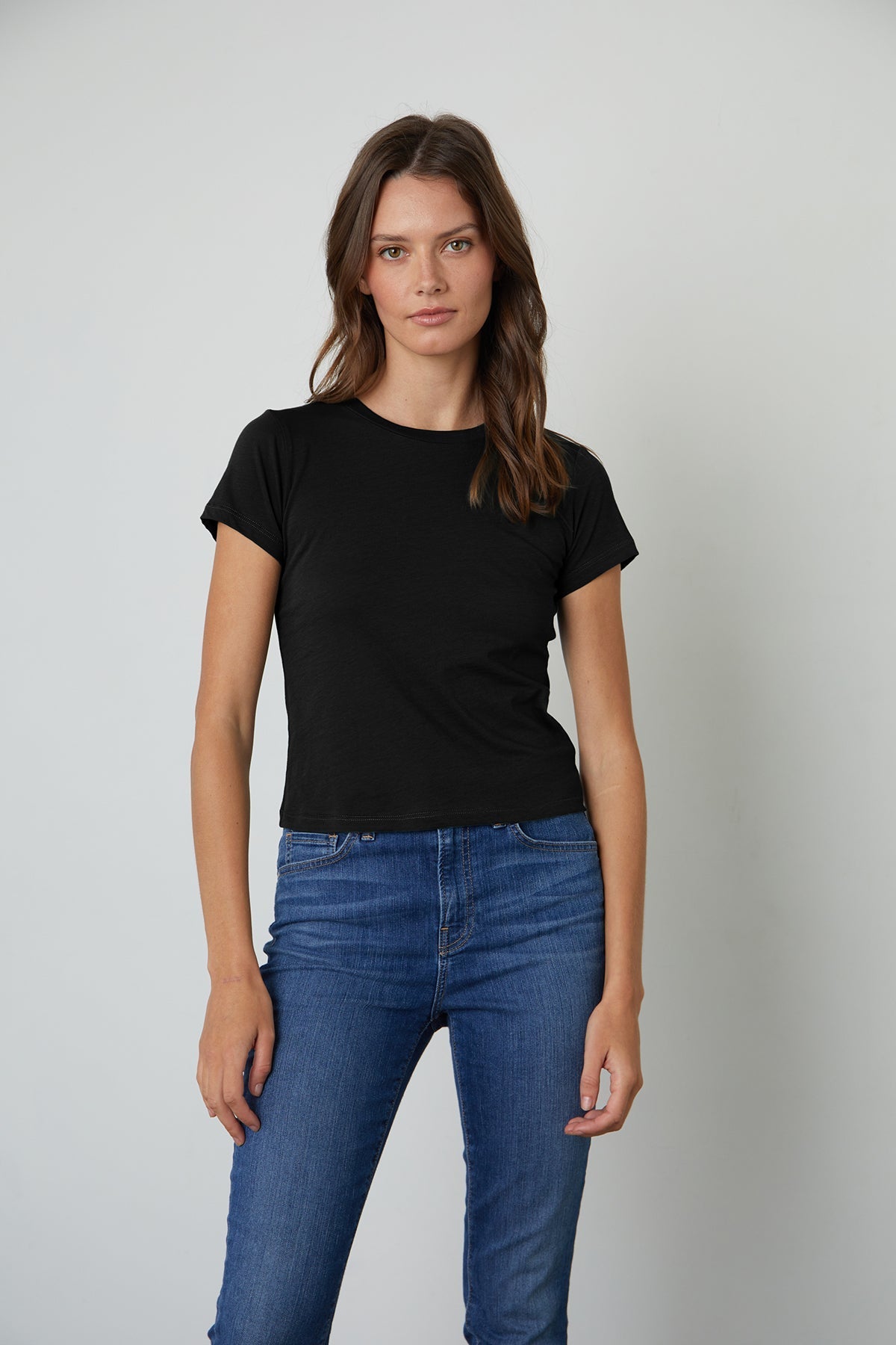 NINA CROPPED CREW NECK TEE - Velvet Staging 2.0