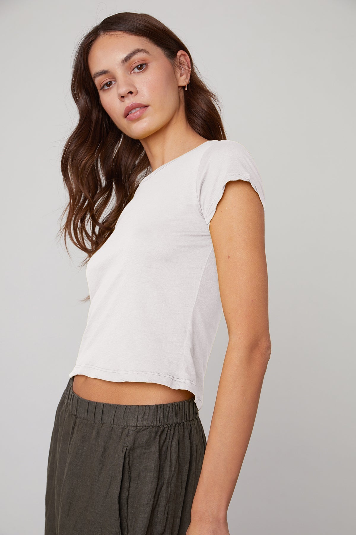 NINA CROPPED CREW NECK TEE - Velvet Staging 2.0
