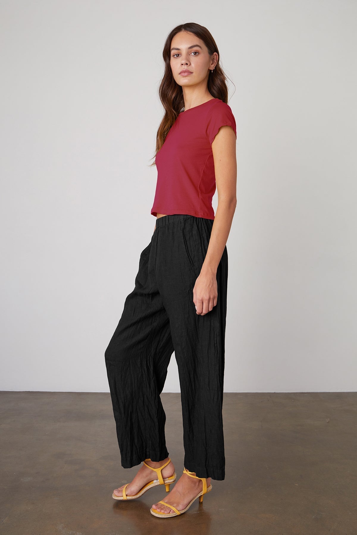 NINA CROPPED CREW NECK TEE - Velvet Staging 2.0-26916282302660