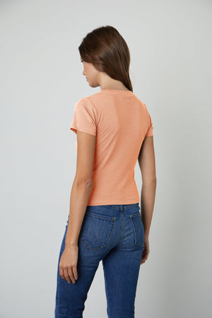 NINA CROPPED CREW NECK TEE - Velvet Staging 2.0