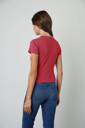 NINA CROPPED CREW NECK TEE - Velvet Staging 2.0