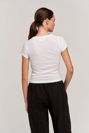 NINA CROPPED CREW NECK TEE - Velvet Staging 2.0