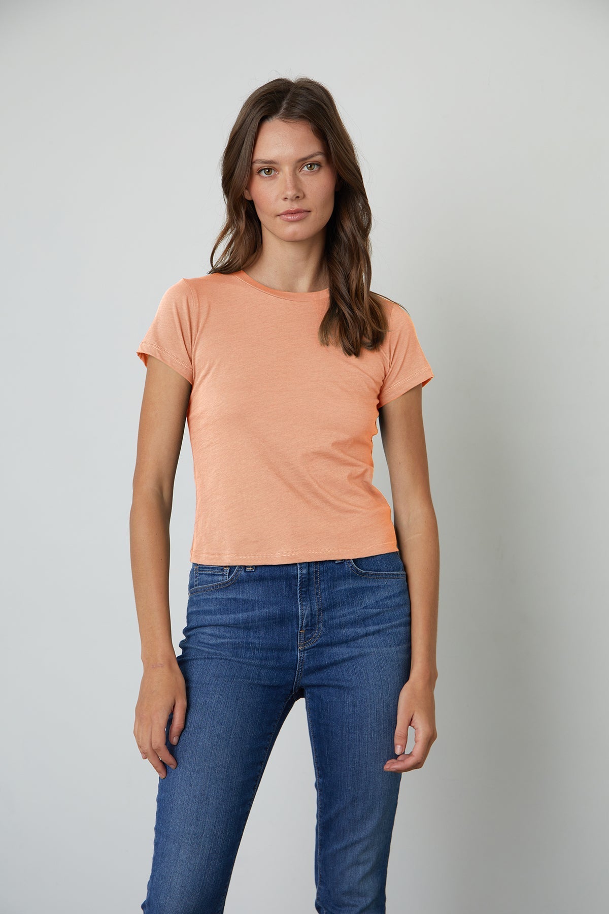 NINA CROPPED CREW NECK TEE - Velvet Staging 2.0