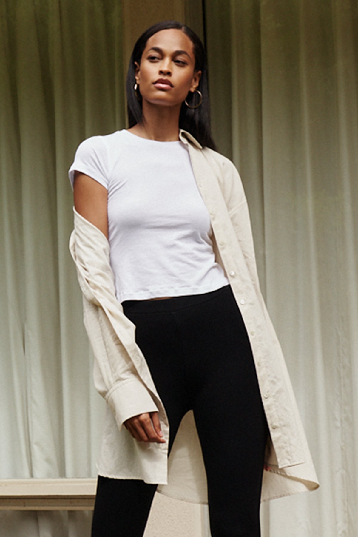 NINA CROPPED CREW NECK TEE - Velvet Staging 2.0